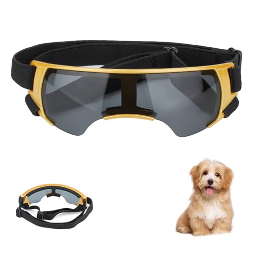 Hundebrille,Sonnenbrille Für Hunde,Augenschutzbrille Für Hunde,Hundebrille Für Kleine Hunde,Hundebrille Für Mittlere Hunde,Anti-UV Wasserdicht Winddicht Einstellbar Sonnenbrille Schutzbrille (Gelb) Hundebrille,Sonnenbrille Für Hunde,Augenschutzbrille Für Hunde,Hundebrille Für Kleine Hunde,Hundebrille Für Mittlere Hunde,Anti-UV Wasserdicht Winddicht Einstellbar Sonnenbrille Schutzbrille (Gelb) von WEEVDRIE