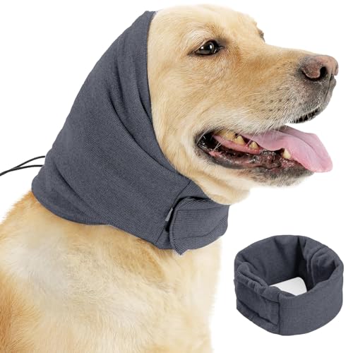 Ohrenschützer für Hunde Lärmschutz,Gehörschutz Hund,Beruhigende Ohrenschützer für Hunde,Hundekopfverband für Ohrhämatome,Haustier Ohrenklappe Kopfwickel Ohren Kapuzenpullover Ohrwärmer,Grau,M Ohrenschützer für Hunde Lärmschutz,Gehörschutz Hund,Beruhigende Ohrenschützer für Hunde,Hundekopfverband für Ohrhämatome,Haustier Ohrenklappe Kopfwickel Ohren Kapuzenpullover Ohrwärmer,Grau,M von WEEVDRIE