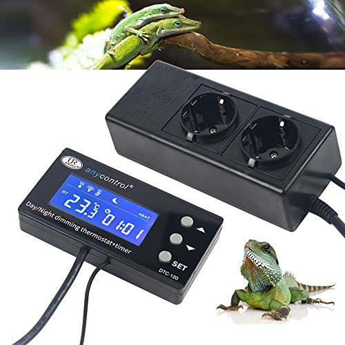 WEIGR PID Thermostat, Reptilien Thermostat, 0-50℃ Terrarium Reptilien Heizung Tag Nacht, Temperaturregler,mit NTC Fühler für Gewächshaus, Aquarium, Terrarium, etc 220V WEIGR PID Thermostat, Reptilien Thermostat, 0-50℃ Terrarium Reptilien Heizung Tag Nacht, Temperaturregler,mit NTC Fühler für Gewächshaus, Aquarium, Terrarium, etc 220V von WEIGR