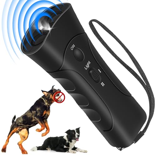 Anti-Bellgerät für Hunde, Ultraschall-Bell-Stopper, Anti-Bell-Gerät für Hunde, 3-in-1-Handgerät, Ultraschall-Stopp-Gerät für drinnen und draußen, Bellabschreckung, Kontrolle für kleine, mittelgroße Anti-Bellgerät für Hunde, Ultraschall-Bell-Stopper, Anti-Bell-Gerät für Hunde, 3-in-1-Handgerät, Ultraschall-Stopp-Gerät für drinnen und draußen, Bellabschreckung, Kontrolle für kleine, mittelgroße von WEIMEIH