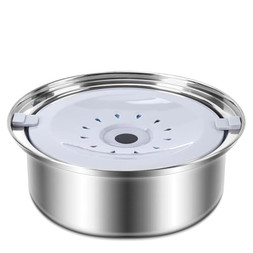 WEINIDASI Hundenapf Auslaufsicher aus Edelstahl, 2L Premium Wassernapf Hund ohne Sabbern, Wassernapf für Hunde & Katzen, Trinknapf Hund Anti Schlabber, Großes Fassungsvermögen für alle Hunde & Katzen von WEINIDASI