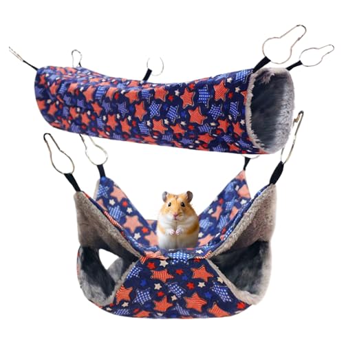 WEITING Frettchen Hängematte Für Käfig - 2 Stück Hamster Betten,Bequemes Schlafmöbel Für Kleintiere Zum Ausruhen Zuhause Wohnzimmer Schlafplatz WEITING Frettchen Hängematte Für Käfig - 2 Stück Hamster Betten,Bequemes Schlafmöbel Für Kleintiere Zum Ausruhen Zuhause Wohnzimmer Schlafplatz von WEITING