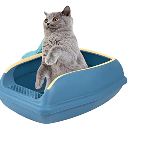 WEITING Katzentoilette, halbgeschlossene hohe Seitenklo, sichere und geruchsneutrale Katzentoilette, abnehmbare Reise-Klo, leicht zu reinigende Katzentoilette WEITING Katzentoilette, halbgeschlossene hohe Seitenklo, sichere und geruchsneutrale Katzentoilette, abnehmbare Reise-Klo, leicht zu reinigende Katzentoilette von WEITING