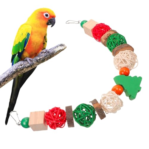 WEITING Vogel-Kauspielzeug, Vogelkäfig-Weihnachtsspielzeug,Haustier-Hasenzahn-Kauspielzeug | Sittichspielzeug für Turteltauben, Finken, Sittiche, Wellensittiche, Sittiche WEITING Vogel-Kauspielzeug, Vogelkäfig-Weihnachtsspielzeug,Haustier-Hasenzahn-Kauspielzeug | Sittichspielzeug für Turteltauben, Finken, Sittiche, Wellensittiche, Sittiche von WEITING