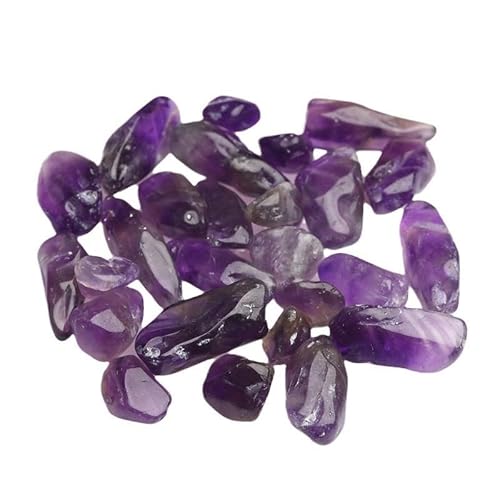 Fischfischsteine, Amethyst Kies Kristall Rohsteine ​​Fisch Tank Blumentopf Dekoration Mehrere Größen(7-9mm500g) von WEITINGKKK