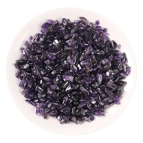 Fischfischsteine, Amethyst Kies Rohsteine ​​Kristall Dekor for Aquarium Blumentopf Landschaftsbau 3-12mm(9-12mm1000g) von WEITINGKKK