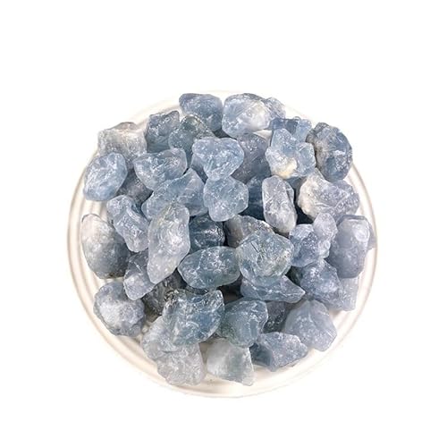 Fischfischsteine, Natürliche Blaue Kristallsteine ​​für Blumentöpfe und Aquarien, 3er-Pack, Verschiedene Größen(2-3cm100g) von WEITINGKKK