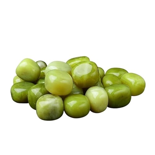 Fischfischsteine, Natürliche Zitronen-Jade-Rollsteine ​​für Aquarien, Blumentöpfe, buddhistisches Dekor, 2–3 cm, 500 g/1000 g(2-3cm1000g) von WEITINGKKK