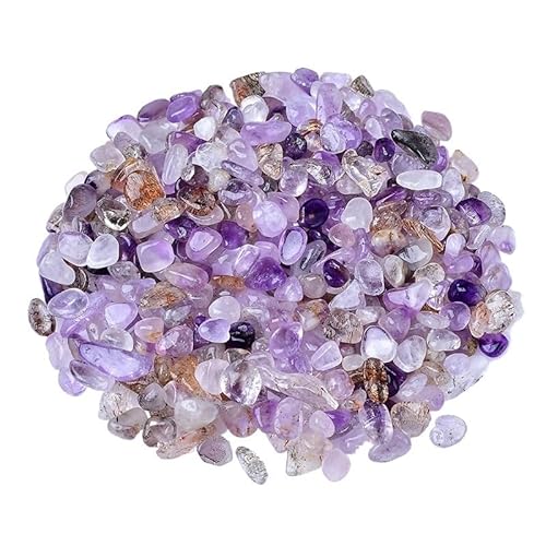 Fischfischsteine, Natürlicher mehrfarbiger Kristallkies 5-12 mm for die Aquarium-Blumentopf-Landschaftsgestaltung(9-12mm1000g) von WEITINGKKK