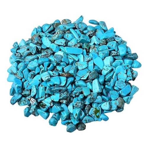 Fischfischsteine, Türkisfarbener Kristallkies, Natursteine, dekorative Landschaftsgestaltung, Aquarium, Blumentopf, 100 g/500 g/100 0 g(1000g) von WEITINGKKK