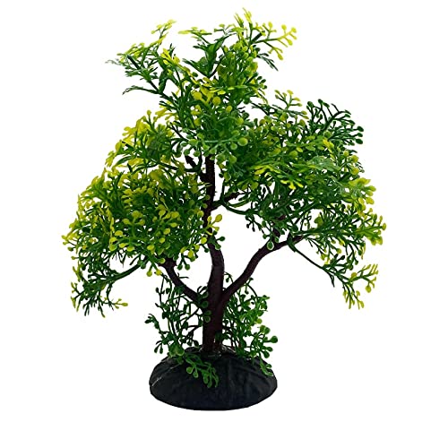 Künstliche Plastikpflanzen Dekoration, Aquarium Künstliche Pflanzen Kunststoff PVC Simulation Kleine Baum Dekorationen Pack Von 2 Multicolor(A) von WEITINGKKK