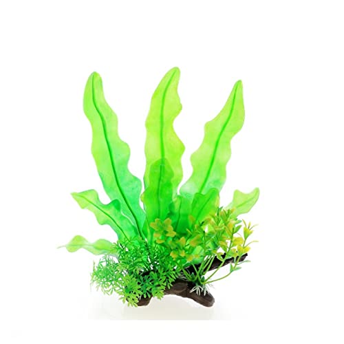 Künstliche Plastikpflanzen Dekoration, Aquarium Künstliche Pflanzen Pack Von 3 Multicolor PVC Fisch Tank Dekoration Landschaftsbau Ornamente(B Green) von WEITINGKKK