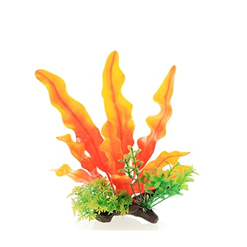 Künstliche Plastikpflanzen Dekoration, Aquarium Künstliche Pflanzen Pack Von 3 Multicolor PVC Fisch Tank Dekoration Landschaftsbau Ornamente(B Yellow) von WEITINGKKK