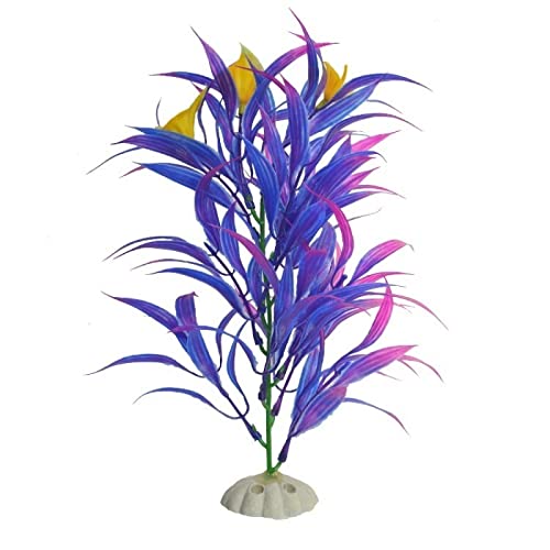 Künstliche Plastikpflanzen Dekoration, Künstliche Pflanzen aus Kunststoff for Aquarien, Landschaftsornamente, Wasserpflanzen, Mehrfarbig, 10 Stück(Purple) von WEITINGKKK