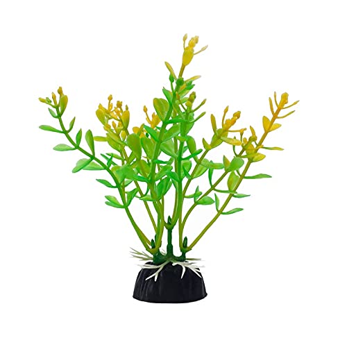 Künstliche Plastikpflanzen Dekoration, Künstliche Pflanzen for Aquarien, 10 Stück, Mehrfarbig, 10 cm hoch, Kunststoff, Dekoration for Aquarien, Simulation von Wassergras, Hintergrund(12) von WEITINGKKK