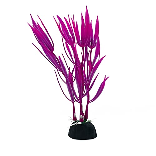 Künstliche Plastikpflanzen Dekoration, Künstliche Pflanzen for Aquarien, 10 Stück, Mehrfarbig, 10 cm hoch, Kunststoff, Dekoration for Aquarien, Simulation von Wassergras, Hintergrund(22) von WEITINGKKK