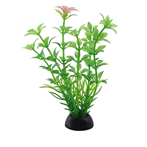 Künstliche Plastikpflanzen Dekoration, Künstliche Pflanzen for Aquarien, 10 Stück, Mehrfarbig, 10 cm hoch, Kunststoff, Dekoration for Aquarien, Simulation von Wassergras, Hintergrund(4) von WEITINGKKK