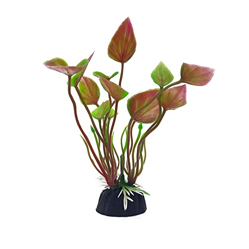 Künstliche Plastikpflanzen Dekoration, Künstliche Pflanzen for Aquarien, 10 Stück, Mehrfarbig, 10 cm hoch, Kunststoff, Dekoration for Aquarien, Simulation von Wassergras, Hintergrund(7) von WEITINGKKK