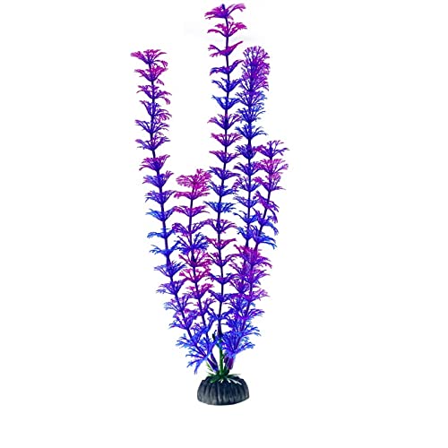 Künstliche Plastikpflanzen Dekoration, Künstliche Pflanzen for Aquarien, Kunststoff, Dekoration for Aquarien, 4 x 2,5 x 30 cm, 10 Stück(5) von WEITINGKKK