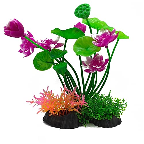 Künstliche Plastikpflanzen Dekoration, Künstliche Pflanzen for Aquarien, Kunststoff, simulierte Wasserpflanzen, Mehrfarbig, 2 Stück(8) von WEITINGKKK
