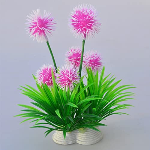 Künstliche Plastikpflanzen Dekoration, Künstliche Pflanzen for Aquarien, Mehrfarbig, for Aquarium-Dekoration, Simulation von Wasserpflanzen, 2 Stück(Pink) von WEITINGKKK