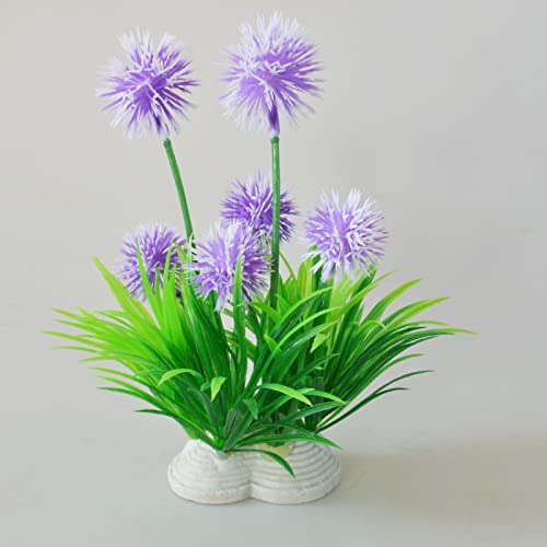 Künstliche Plastikpflanzen Dekoration, Künstliche Pflanzen for Aquarien, Mehrfarbig, for Aquarium-Dekoration, Simulation von Wasserpflanzen, 2 Stück(Purple) von WEITINGKKK