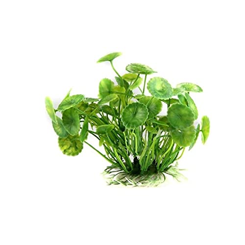 Künstliche Plastikpflanzen Dekoration, Künstliche Wasserpflanzen aus Kunststoff for Aquarien, Dekoration for Aquarien, 4 Stück, Mehrfarbig, 11 cm(Green) von WEITINGKKK