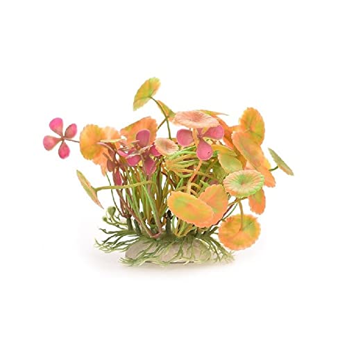Künstliche Plastikpflanzen Dekoration, Künstliche Wasserpflanzen aus Kunststoff for Aquarien, Dekoration for Aquarien, 4 Stück, Mehrfarbig, 11 cm(Yellow) von WEITINGKKK