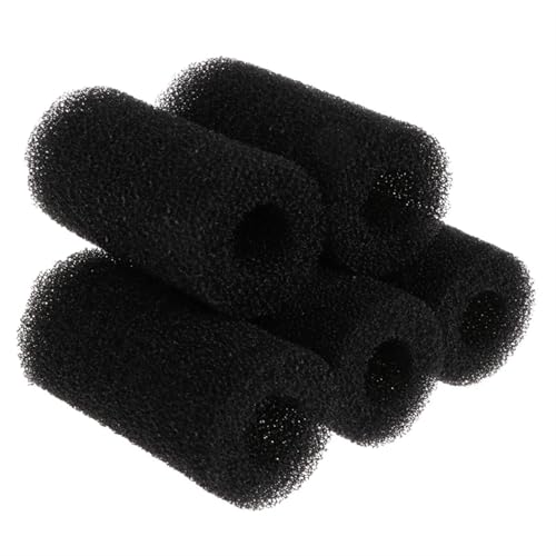 WEITINGKKK Aquarium Filtermedien-Kissen, Filterwatte for Aquarien, Vorfilterschwamm, Ersatzmedien, 5 Stück, Schwarz, mehrere Größen(L) von WEITINGKKK