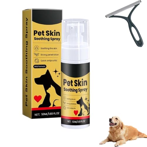 WEIWOGU Zoomie Spray für Hunde, Zoomie Haustierspray, Hautpflege für Haustiere – beruhigend und effektiv, Juckreizlinderungsspray und Behandlung von Hot Spots, lindert Allergien und trockene (1PCS) von WEIWOGU