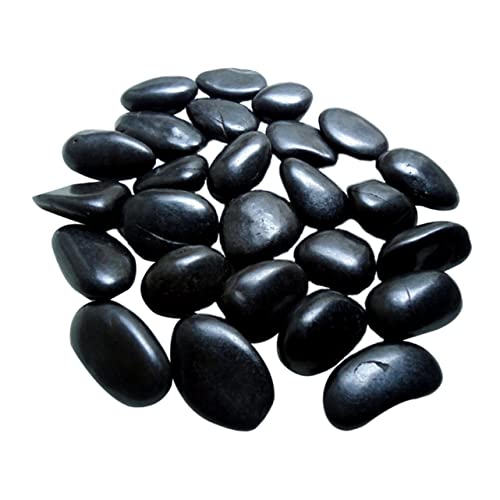 WEKADRIN 1 Satz Wiederverwendbare Kieselsteine ​​für Blumentöpfe Retro-Aquarium Wohnkultur Solarleuchten Für Den Garten Tischwasserbrunnen Fälschung Solar- Zwerge Black Kopfsteinpflaster von WEKADRIN