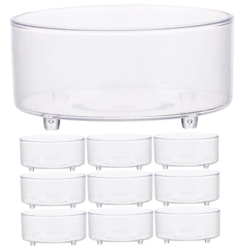 WEKADRIN 10 Stück Teiliges Acryl Reptilien Futternapf Stabile Wasserschale mit Kippsicherem Design Leicht zu Reinigen Geeignet für Terrarien Spinnen Echsen und Schlangen Langlebiges Futter WEKADRIN 10 Stück Teiliges Acryl Reptilien Futternapf Stabile Wasserschale mit Kippsicherem Design Leicht zu Reinigen Geeignet für Terrarien Spinnen Echsen und Schlangen Langlebiges Futter von WEKADRIN