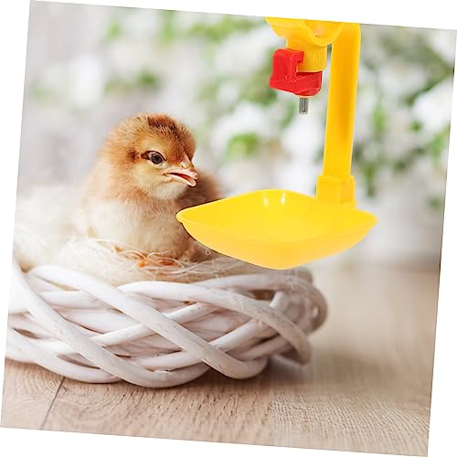 WEKADRIN 10 Stück Teiliges Hühnertränkebecher mit Abnehmbarem Stahlkugelventil Langlebiger Wasserspender für Geflügel Einfache Befüllung Geeignet für Hühner Tauben Wachteln für und von WEKADRIN