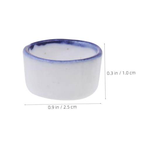 WEKADRIN 12 Stück Teiliges Mini Keramik wasserschälchen für Reptilien und Spinnen Kleiner Trinknapf aus Keramik Platzsparend Leicht zu Reinigen Geeignet für Terrarien mit Mehreren Kleinen von WEKADRIN