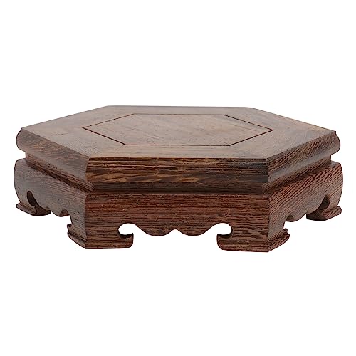 WEKADRIN 1Stück Blumentopfhalter Blumentopfbasis Dekorative Holzständer Für Wohnaccessoires Stilvolle Tischdeko Für Wohnzimmer Und Arbeitszimmer von WEKADRIN