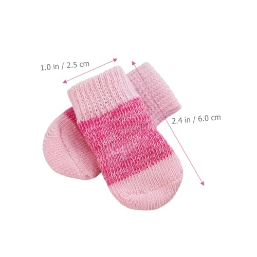 WEKADRIN 2 Sätze Anti rutsch Hundesocken Elastische Bequeme Haustier socken für Kleine bis Mittlere Hunde Weiche Polyester Pfotenschutz Indoor Outdoor rutschfeste Schutzhülle für Hunde von WEKADRIN