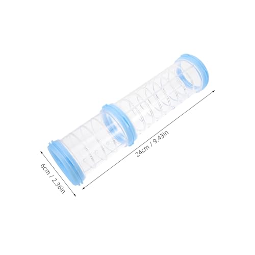 WEKADRIN 2 Sätze Hamsterkäfig Röhrensystem aus Robustem DIY Verbindungs Tunnel für Zwerghamster und Kleine Kleintiere Transparentes Spieltunnel Zubehör für Käfigerweiterung von WEKADRIN