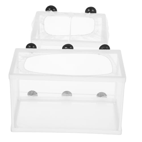WEKADRIN 2 Stück Teiliges Aquarium Zuchtbox Kleiner und Großer Fischbrut Isolator mit Trenngitter Robustes Mesh Netz für Fischaufzucht und Laichbecken Maße für Aquariumbrüter und Fischzucht WEKADRIN 2 Stück Teiliges Aquarium Zuchtbox Kleiner und Großer Fischbrut Isolator mit Trenngitter Robustes Mesh Netz für Fischaufzucht und Laichbecken Maße für Aquariumbrüter und Fischzucht von WEKADRIN