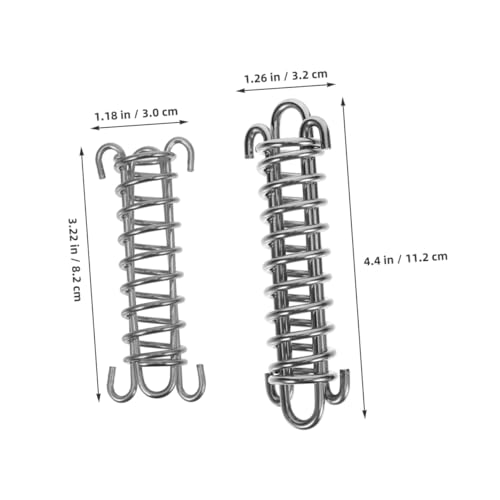 WEKADRIN 2 Stück Teiliges Bungee Leine mit Stoßdämpfender Edelstahlfeder Schwere Ausführung für Große Hunde Robuste Edelstahl Zugfeder für Outdoor Camping und Wanderungen von WEKADRIN