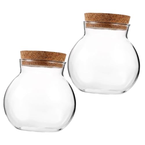 WEKADRIN 2Stücke Mikrolandschaftsflasche Hochwertigem Kugelförmig Dekorative Terrarium Flasche für Sukkulenten für Schlafzimmer und Bürodekoration ohne Licht WEKADRIN 2Stücke Mikrolandschaftsflasche Hochwertigem Kugelförmig Dekorative Terrarium Flasche für Sukkulenten für Schlafzimmer und Bürodekoration ohne Licht von WEKADRIN