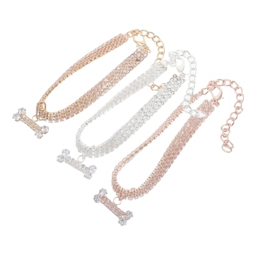 WEKADRIN 3 Stück Haustierhalsband Katzenbedarf Katzenkettenzubehör Katzenhalsbandkette Ausgefallener Hundehalsband Netter Hundehalsband Haustier Katze Halskette Kupfer WEKADRIN 3 Stück Haustierhalsband Katzenbedarf Katzenkettenzubehör Katzenhalsbandkette Ausgefallener Hundehalsband Netter Hundehalsband Haustier Katze Halskette Kupfer von WEKADRIN