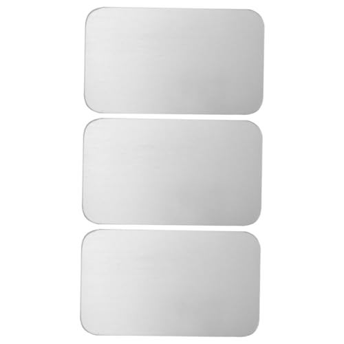 WEKADRIN 3 Stück Teiliges Kühlpad aus Aluminium für Kleintiere Große Oberfläche für Kaninchen Hamster Meerschweinchen Langlebige Hautfreundliche Kühlmatte für Sommerbett und Schlafplatz von WEKADRIN