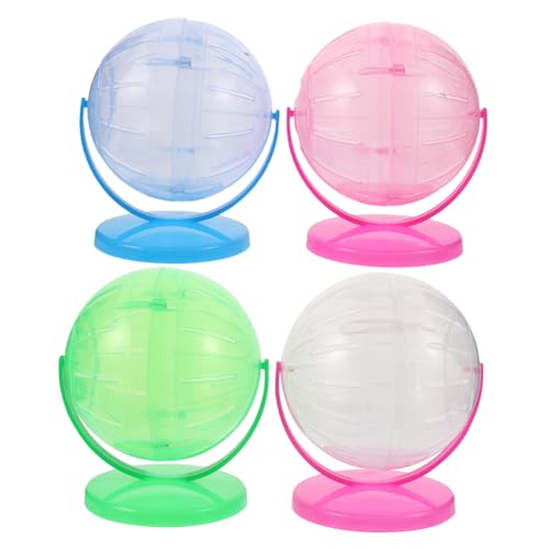 WEKADRIN 4 Stück Hamster Laufräder für Kleintiere Geräuscharmes Fitness Interaktive Kugel für Hamster Zwerghamster Chinchillas und Ratten Bunte Mischung WEKADRIN 4 Stück Hamster Laufräder für Kleintiere Geräuscharmes Fitness Interaktive Kugel für Hamster Zwerghamster Chinchillas und Ratten Bunte Mischung von WEKADRIN