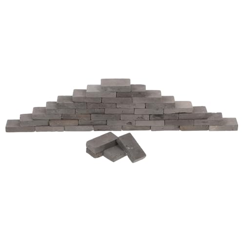 WEKADRIN 40 Stück Miniatur Ziegelsteine Realistische Kleine Mauersteine für Terrarien und Schildkrötenbecken Einfache DIY Bastelsteine für Mini Gartenlandschaften Langlebige Dekoration von WEKADRIN
