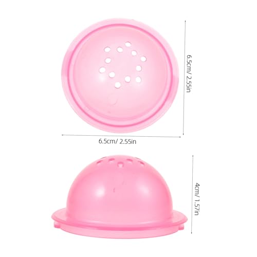 WEKADRIN 5 Stück Teiliges DIY Hamster Rohr Endstopper Externes Kunststoff Zubehör mit Belüftung Rosa für Hamster und Kleine Kleintiere Einfach zu Montieren und Reinigen Erweitert von WEKADRIN