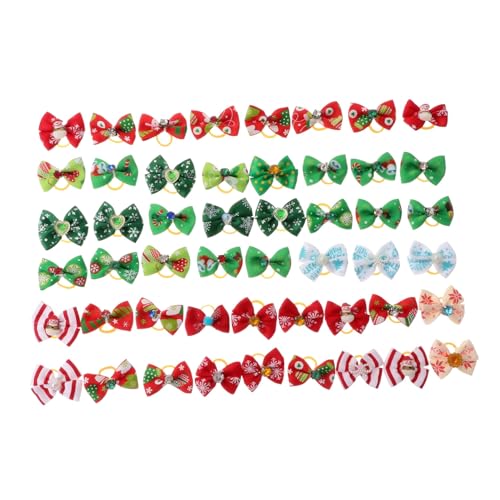 WEKADRIN 50 Stück Weihnachts Kopfschmuck Für Haustiere Motiv Weihnachtsschleife Für Hundehalsband Krawatte Haarknoten Schleifen Für Hunde Haustiere Hunde Weihnachtshaarschleife WEKADRIN 50 Stück Weihnachts Kopfschmuck Für Haustiere Motiv Weihnachtsschleife Für Hundehalsband Krawatte Haarknoten Schleifen Für Hunde Haustiere Hunde Weihnachtshaarschleife von WEKADRIN