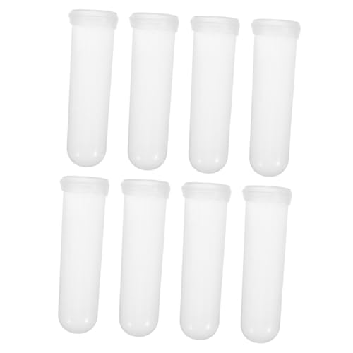 WEKADRIN 8pcs Blütenfläschchen Plastikwasserröhrchen Eins Blütenhalter Blütenanordnung Versorgungsröhrchen Mit Kappen Plastikfläschchen von WEKADRIN
