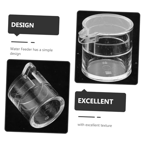 WEKADRIN Ameisen Wasser Futterspender Groß Acryl Wasserfester Ant Feeding Bowl Stabil Leicht zu Reinigen für Ameisenfarm Beobachtung Zubehör von WEKADRIN