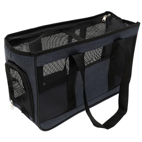 WEKADRIN Atmungsaktive Premium Katzentragetasche mit Reißverschluss Tragbar Gemütlich für Kleine Katzen und Welpen Perfekter Outdoor Transport für Reisen und Tierarztbesuche Blau Klein WEKADRIN Atmungsaktive Premium Katzentragetasche mit Reißverschluss Tragbar Gemütlich für Kleine Katzen und Welpen Perfekter Outdoor Transport für Reisen und Tierarztbesuche Blau Klein von WEKADRIN