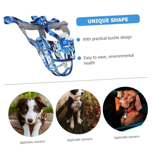 WEKADRIN Atmungsaktiver Hundemaulkorb Outdoor Maulkorb für Große und Kleine Hunde Anti Biss Schutz Langlebiges Material Sicherer Sitz Verhindert Bellen und Unkontrolliertes Fressen von WEKADRIN